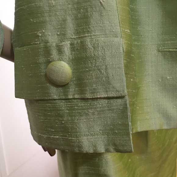 Vintage 90’s Jill Stuart for Bergdorf Goodan fabulous retro chic raw silk dress. - Picture 6 of 16